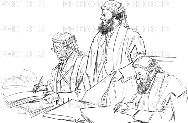 The Irish Land League Trials: Mr. F. Macdonogh, Q.C.; Mr. M'Loughlin, Q.C.; Mr. S. Walker, Q.C., 188 Creator: Wallis Mackay.