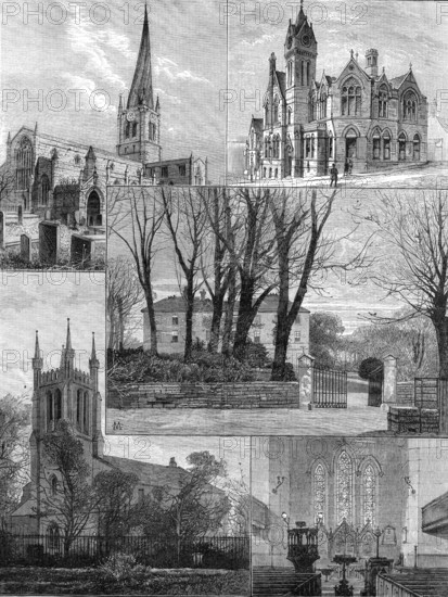 [Places associated with] George Stephenson, the Father of Railways: 1881.  Creator: Unknown.