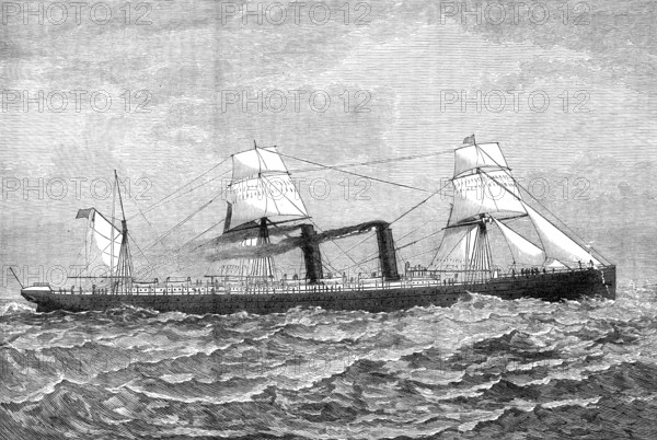 The new Cunard steam-ship Servia, 1881. Creator: Unknown.