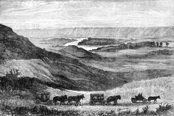 N.-West Territory of Canada: sketches by the Marquis of Lorne: Red-Deer River from the S. bank, 1881 Creator: Unknown.