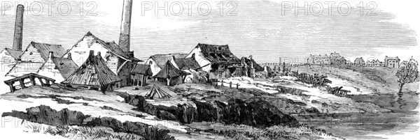 Subsidence of land at the Northwich Salt-Mines, 1881. Creator: Unknown.