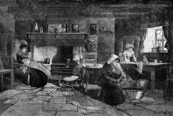 Fisherman's cottage in the Isle of Man, 1881. Creator: Unknown.