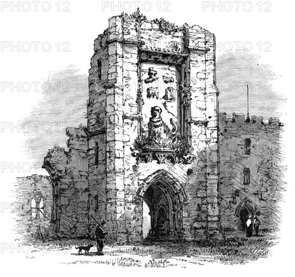 Gateway in the Castle, Warkworth, 1881. Creator: Unknown.
