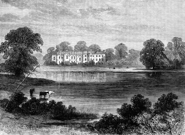 Combermere Abbey, Cheshire, the temporary residence of the Empress of Austria, 1881. Creator: Unknown.