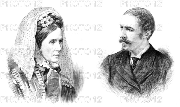 Baroness Burdett-Coutts and Mr. W. L. Ashmead Burdett-Coutts Bartlett, 1881. Creator: Unknown.