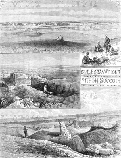 The Excavations of Pithom-Succoth: A Buried City of the Exodus, 1883. Creator: Unknown.