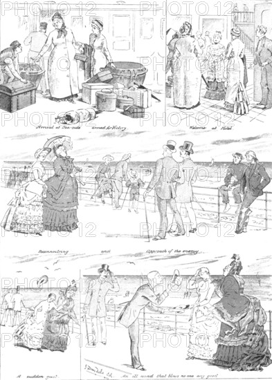 A Seaside Romance, 1883. Creator: Unknown.