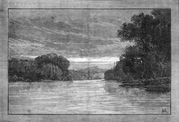 Scenes on the Cascapediac River, Lower Canada: Piko Hill, above Middle Camp, 1881. Creator: Unknown.