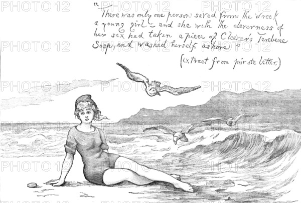 Advertisement for Cleaver's Soap, 1883. Creator: Unknown.