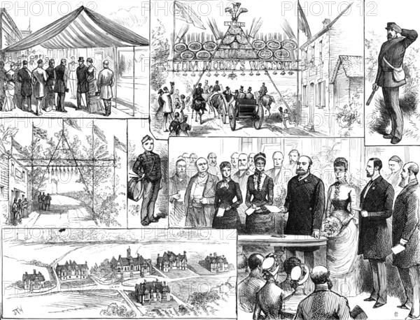Opening of the Homes for Little Boys at Swanley by the Prince and Princess of Wales, 1883. Creator: Unknown.