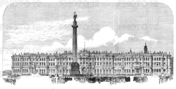 The Winter Palace, St. Petersburg, where the late Emperor died on Sunday last, 1881. Creator: Unknown.