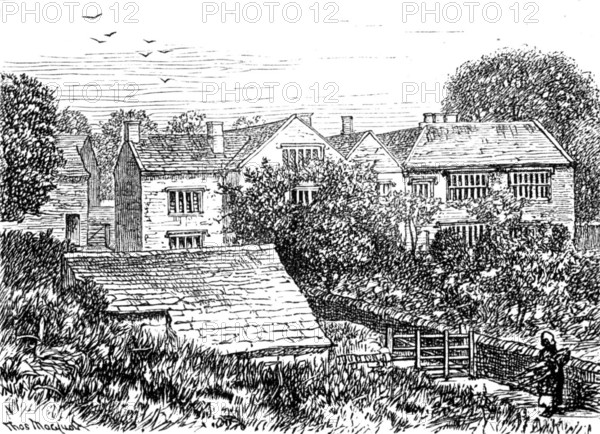 Sketches in Nidderdale, Yorkshire: Gowthwaite Hall, where Eugene Aram taught, 1883. Creator: Unknown.