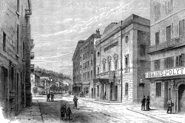 Burning of the Municipal Theatre at Nice: the theatre before the fire, 1881. Creator: Unknown.