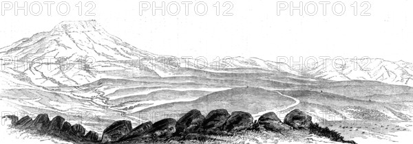 The Transvaal War: the Boers' position at Laing's Neck, 1881.  Creator: Unknown.