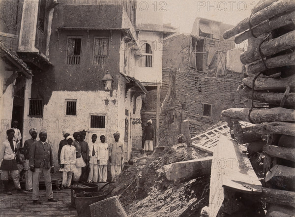 Plague-infected house which has been demolished, Karachi, India, 1897. Creator: Unknown.
