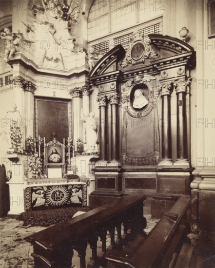 Tomb monument of Teodora Krystyna Sapieha, née Tarnowska, St. Michael's Church, Vilnius, 1870-1885. Creator: Jozef Czechowicz.