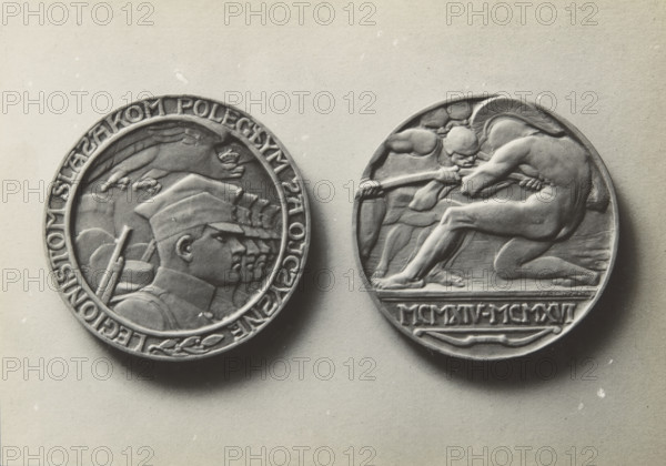 Commemorative medallion, 1916, (1920-1930). Creator: Unknown.