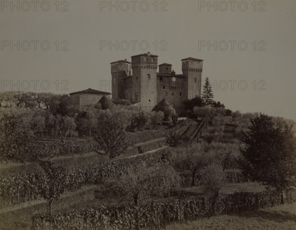 View of Castello delle Quattro Torra, Siena from the north-west, 1890-1900. Creator: Alinari.