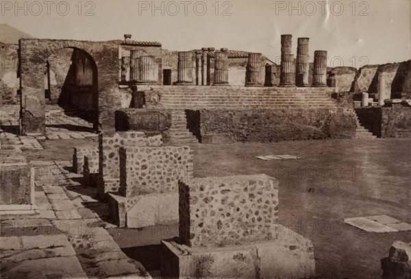 Forum, Pompeii, between 1880-1890. Creator: Giorgio Sommer.