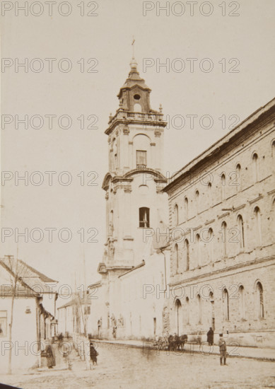 Church of St Nicholas and the Dominican monastery - western façade, Kamianets-Podilskyi, 1895-1905. Creator: Unknown.
