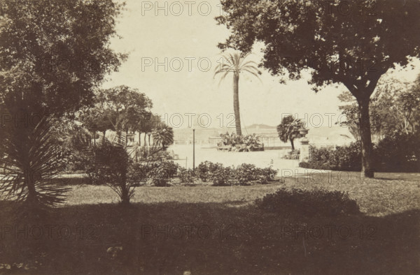 View from the park on Monte Pincio towards the Vatican, Rome, between 1870-1880. Creator: Unknown.