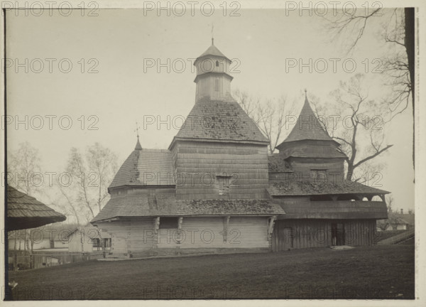 Orthodox Church of the Holy Cross - view from the north, Drohobych, between 1910-1914. Creator: Unknown.