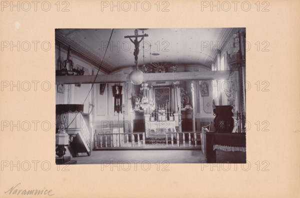 Church of All Saints and St Roch - interior, Naramnice, between 1900-1910. Creator: Unknown.