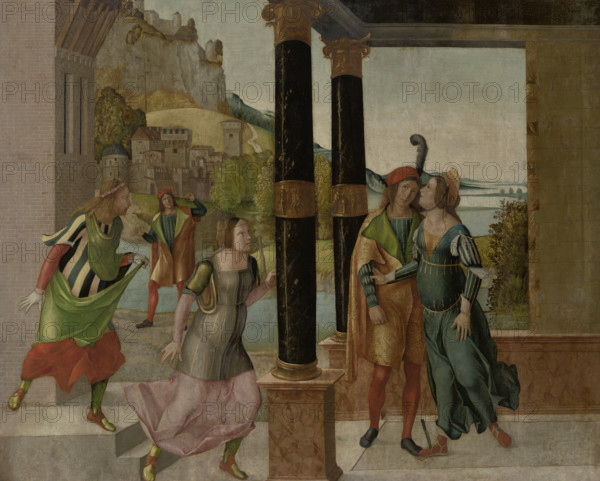 Brutus and Porcia, c1490. Creator: Bernardino Orsi.