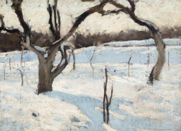 Orchard in Winter, 1900. Creator: Jozef Czajkowski.