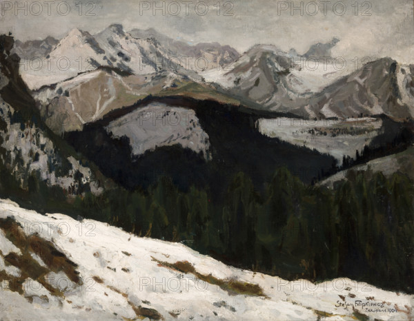 Thaw in the Tatra Mountains, 1904. Creator: Stephan Filipkiewicz.