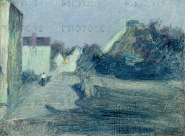 Village Lane in the Moonshine, c1900. Creator: Samuel Hirszenberg.