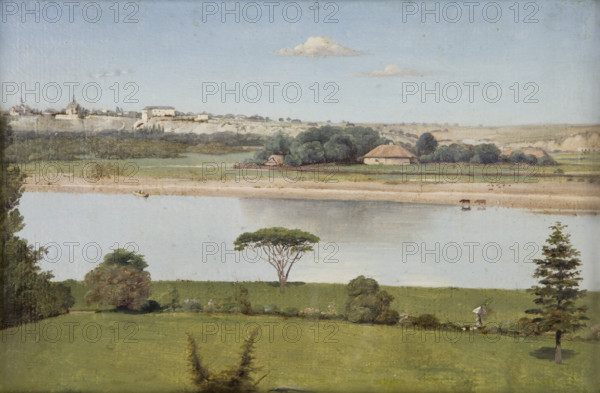 Solec on the Vistula, c1840. Creator: Edward Brzozowski.
