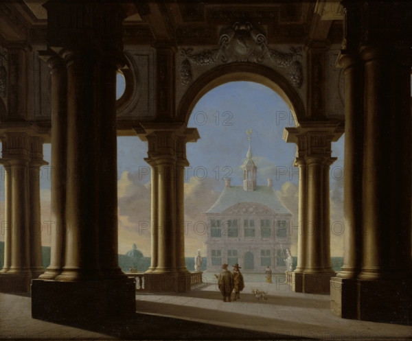 Palace Entrance-Architectural Study, 1656. Creator: Daniel de Blieck.