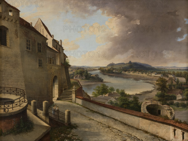 View from Wawel by Jan Nepomucen Glowacki, 1848. Creator: Jan Nepomucen Glowacki.