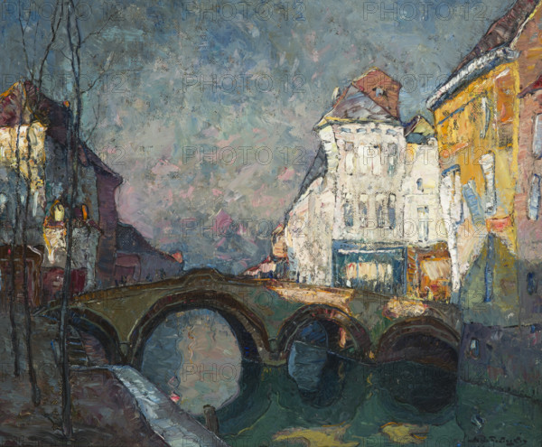 Bridge in Malines, 1930. Creator: Mieczyslaw Rakowski.