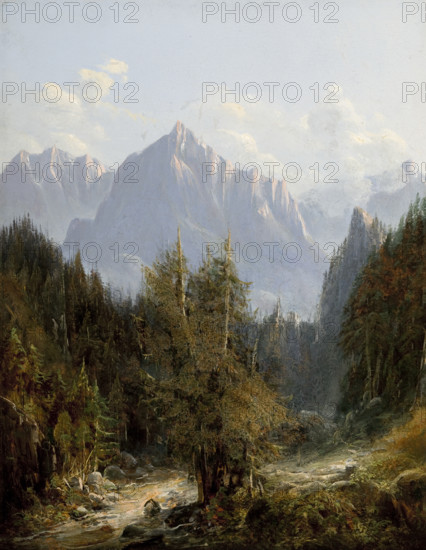 Road to the Morskie Oko Lake, 1850. Creator: Adam Gorczynski.