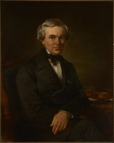 Portrait of Karol Lipinski, 1856. Creator: Alojzy Reichan.