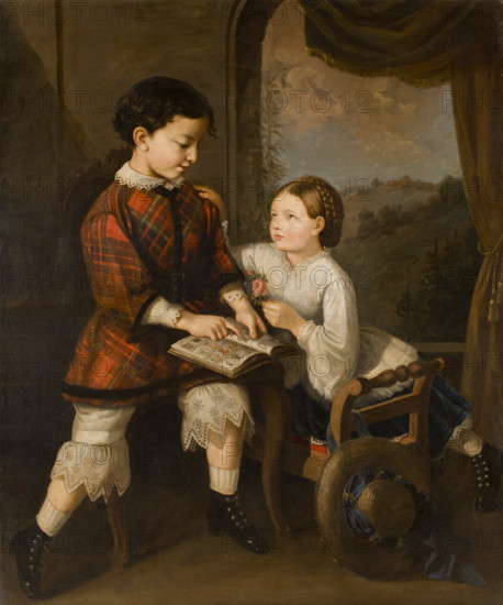 Children Learning, 1861. Creator: Saturnin Swierzynski.