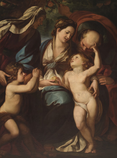 The Holy Family (Copy after Giulia Cesare Procaccini), c1864. Creator: Florian Cynk.
