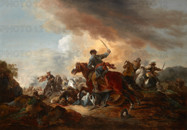 Battle Scene, before 1802. Creator: Aleksandr Orlovsky.