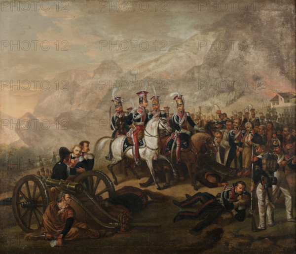 Somosierra by Horace Vernet, 1839. Creator: Emile Jean-Horace Vernet.
