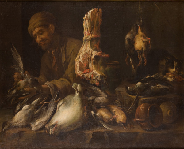 Cook in a Pantry, 1st half of 17th century Creator: Giacomo Legi.