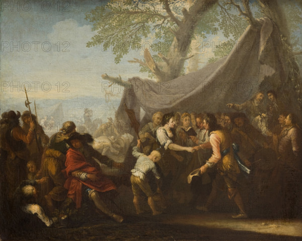 Event at a Military Camp (Wedding at a Military Camp), 1711. Creator: Georg Philipp Rugendas.