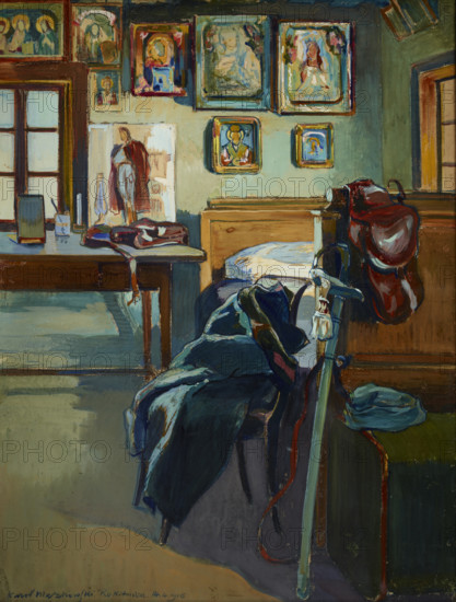 Officer's Quarters in Rokitnica, 14 April 1916. Creator: Karol Antoni Maszkowski.