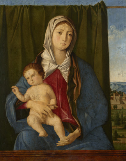 Madonna and Child Giving a Blessing, c1480. Creator: Giovanni Bellini.