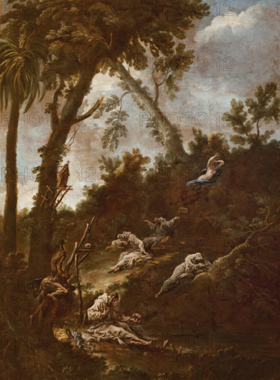 Hermits (Anachorets), between 1712-1715. Creator: Alessandro Magnasco.