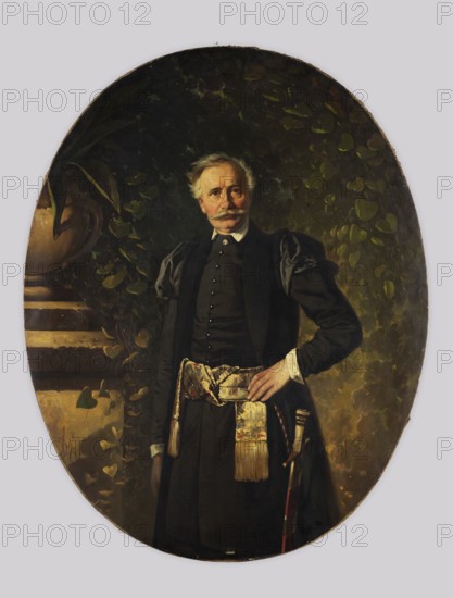Portrait of Wincenty Pol, 1862. Creator: Aleksander Raczynski.