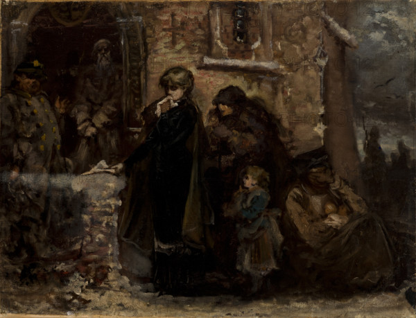 In Front of a Church, c1886. Creator: Wladyslaw Rossowski.