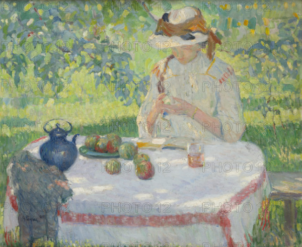 In the Garden, 1910. Creator: Wlodzimierz Blocki.