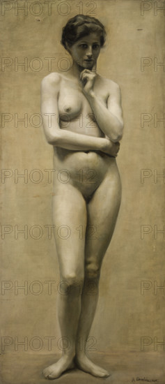 Female Nude, c1895. Creator: Maria Chlebowska.